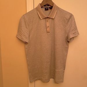 Hugo boss slim fit polo- tan color